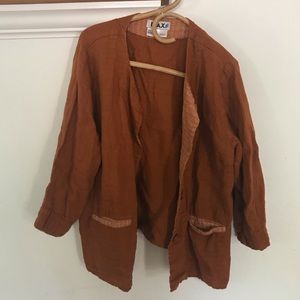 Flax linen cardi